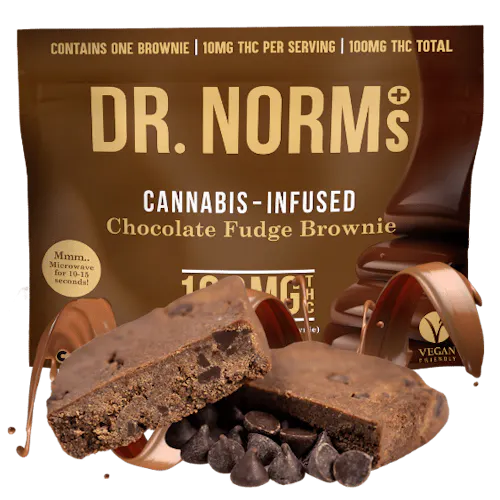 Vegan Chocolate Fudge 100mg Brownie-3