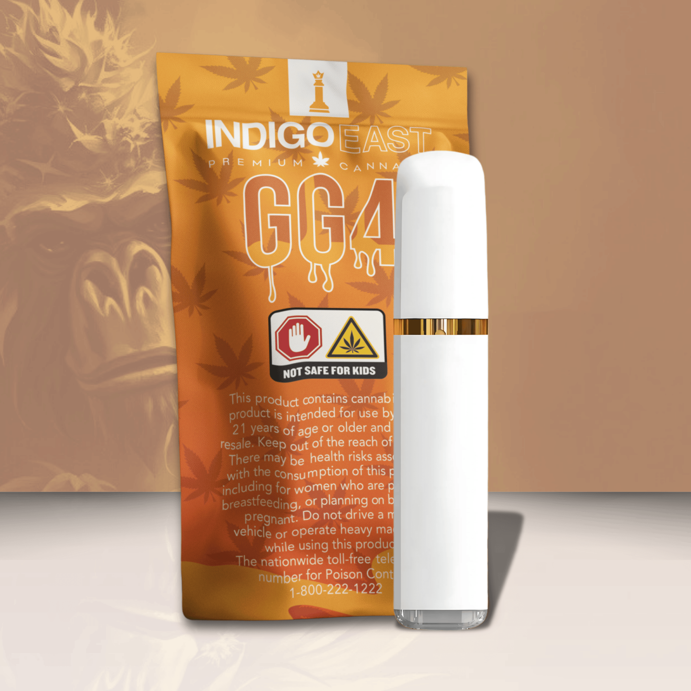 Indigo East | GG4 (H) All-In-One Disposable Distillate Vape | 1g | Altitude  Cannabis