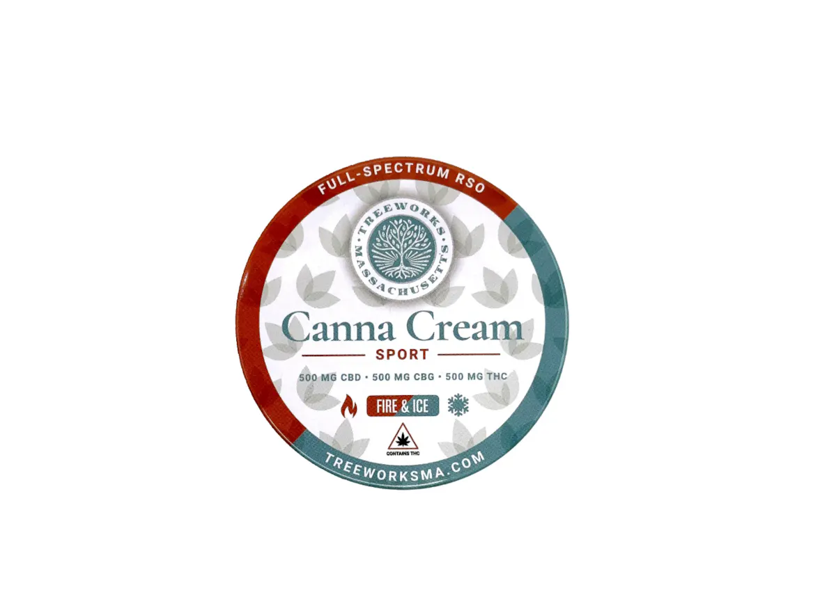 Treeworks 1:1:1 Canna Cream Pro Sport Body Rub (THC:CBD:CBG) 0.5g