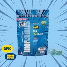 Product GTI Incredibles Gummy - Sour Blue Razzberry 2pk (1:1 THC:CBG) 100mg