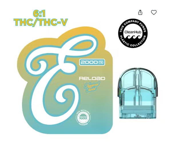 Product Eureka Fusion | Tropical Twist 6:1 THC/THCV | Reload Pod