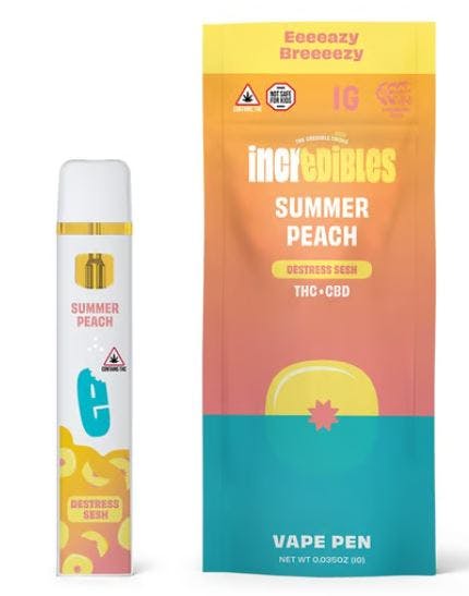 Destress 7:1 Summer Peach Disposable Vape Pen | 1g | Local Roots -  Fitchburg (MA)