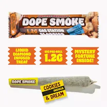 Dope Smokes - 1.2g Liquid Diamond Infused Preroll - Cookies & Dream - PRE_ROLLS by Dope Smokes at King of Budz