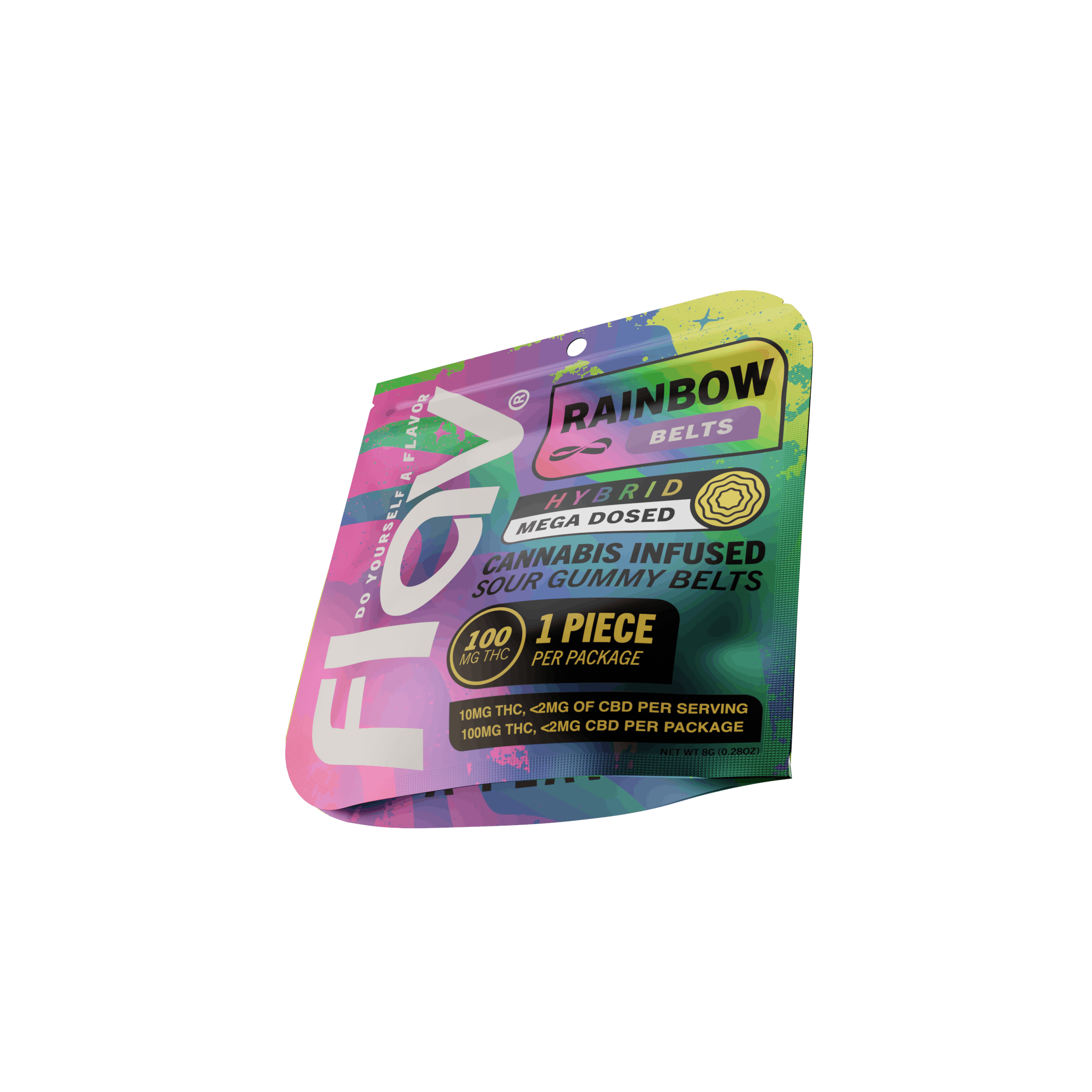 Rainbow Mega Belt - Live Resin  - 100mg - Hybrid-1