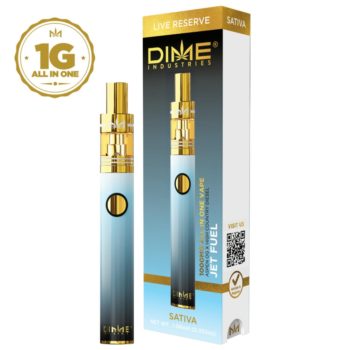Shop Dime Industries Jet Fuel- Disposable AIO 1g - Thrive Dispensary
