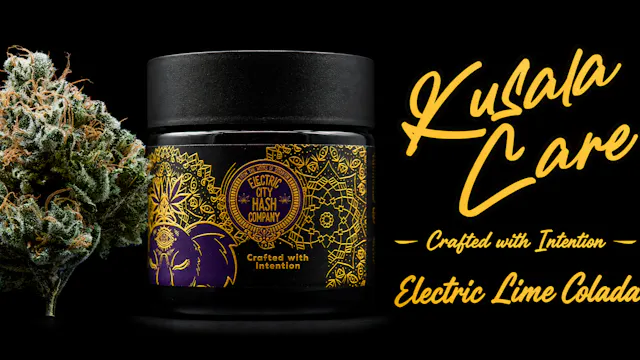 Electric City Hash Co x Kusala Care Flower Electric Lime Colada 3.5g (sativa hybrid)
