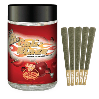 Cherry Pie Liquid Diamond Pre-Roll 5-Pack | 3.5g - PRE_ROLLS by Cali-Blaze at King of Budz