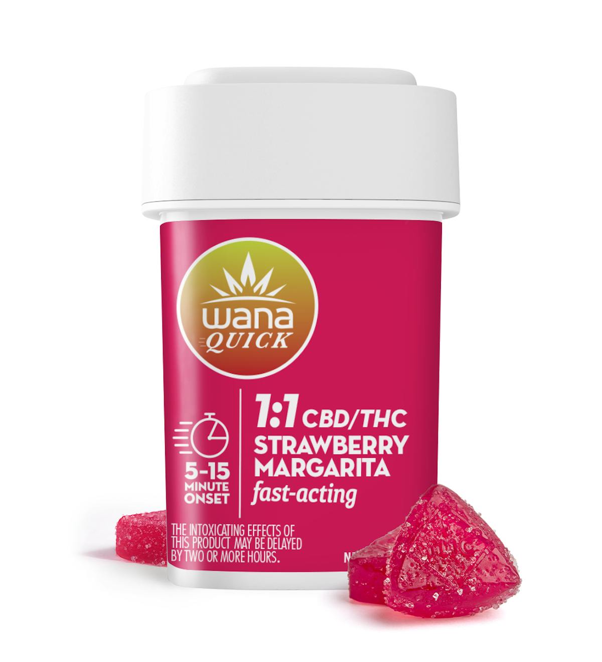 Photo of Wana | Quick Strawberry Margarita 1:1 | 10pk/100mg Gummy