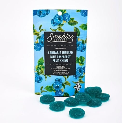 Product CNS Smokiez Gummies - Sweet Blue Raspberry 100mg (10pk)