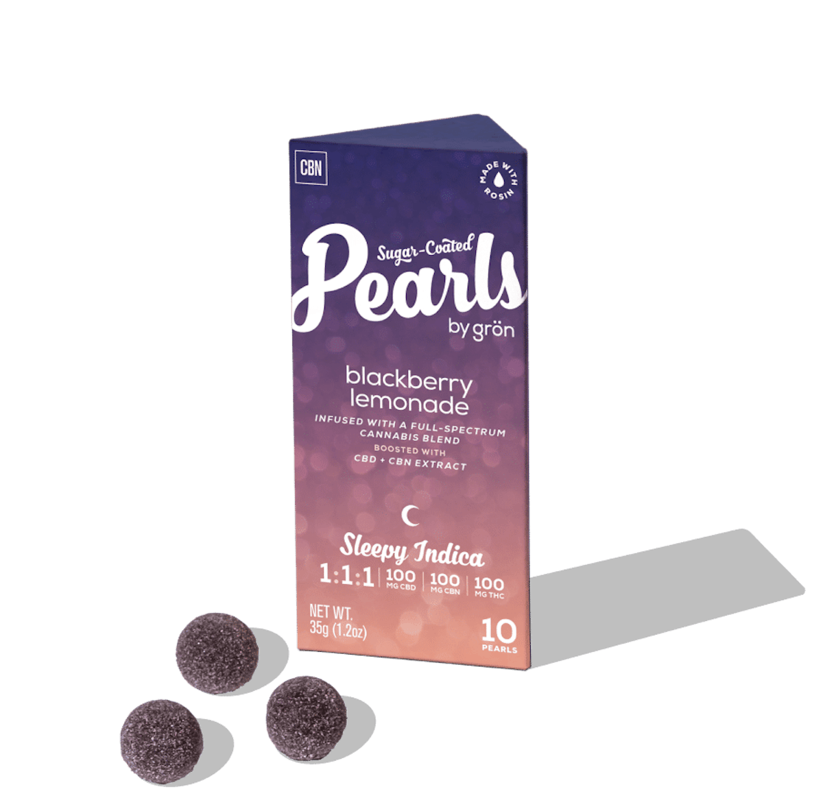 Image of Blackberry Lemonade 1:1:1 Pearls | 100mg Gummies