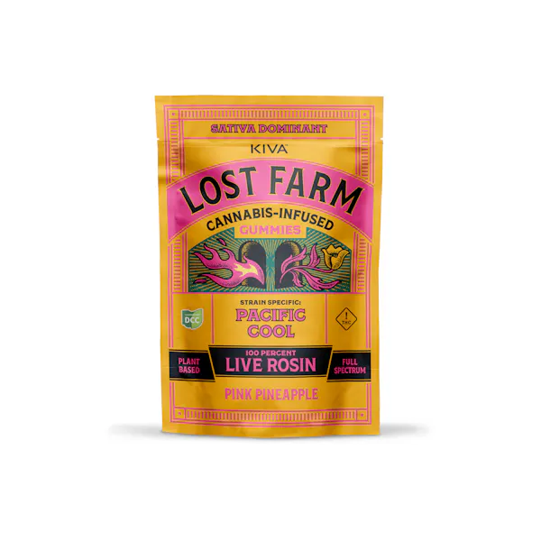 Lost Farm Orange 43 Island Punch Live Resin Gummies 10pk Edibles