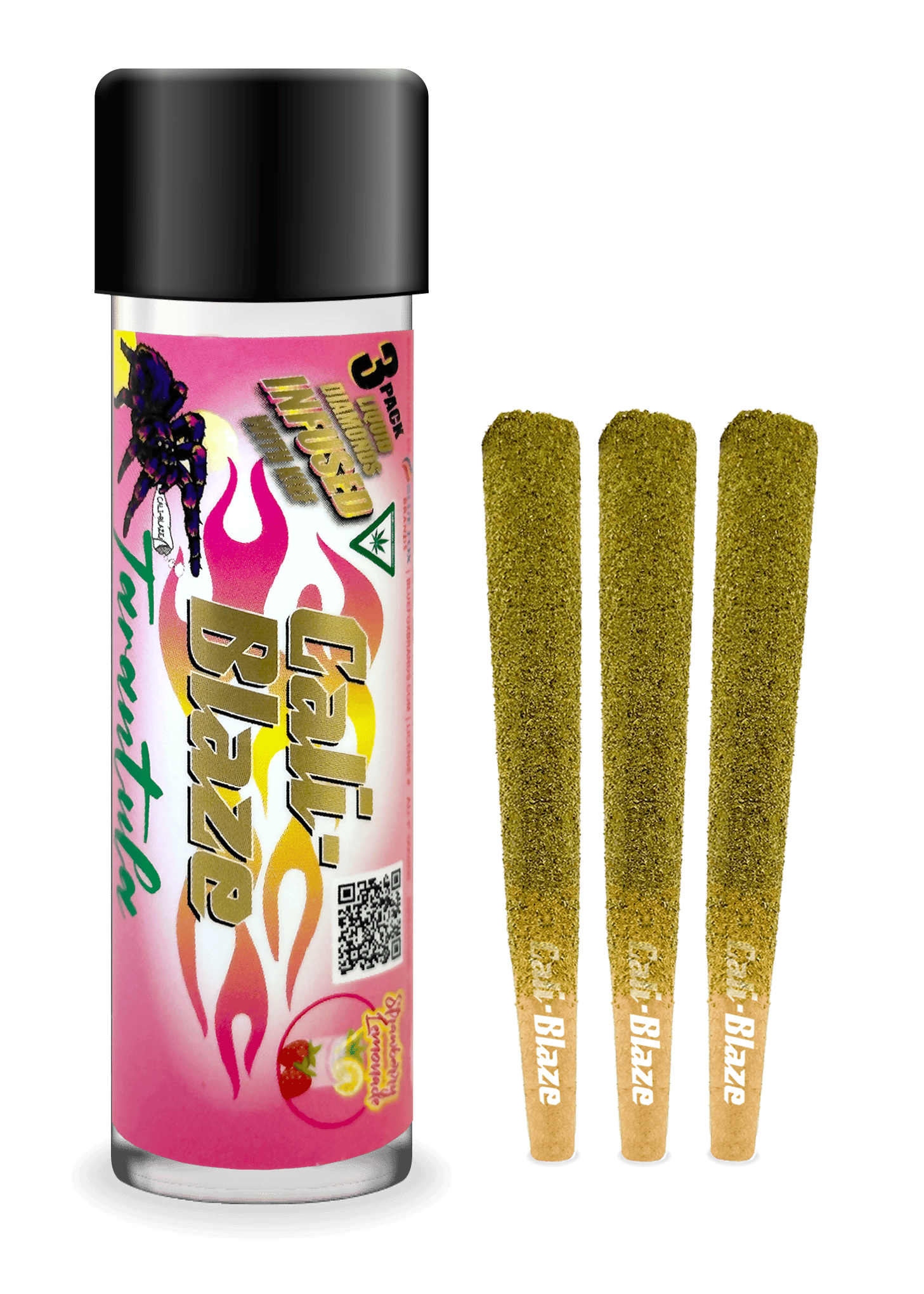 Image of Strawberry Lemonade Tarantula - 3g 3pk Infused Pre-Roll product