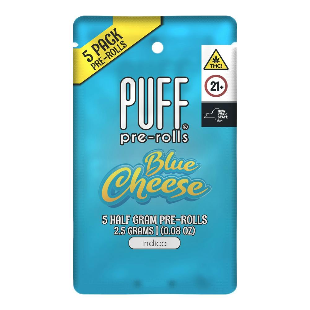 Blue Cheese - Indica - 5 pack pre-rolls - 2.5 gram