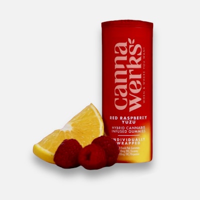 Product CannaWerks Gummies - Red Raspberry Yuzu
