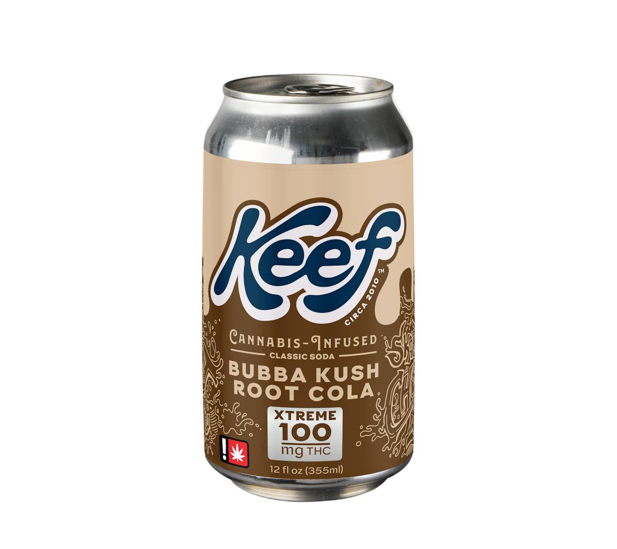 Photo of Keef 100mg BUBBA KUSH ROOT COLA XTREME Cannabis Infused Classic Soda