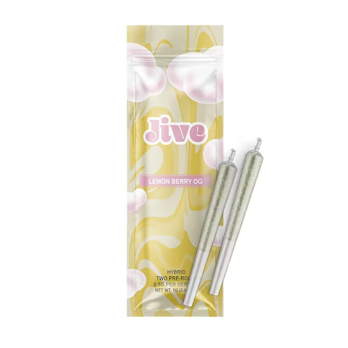 Jive - 2 Pack .5g Prerolls - Lemon Berry OG