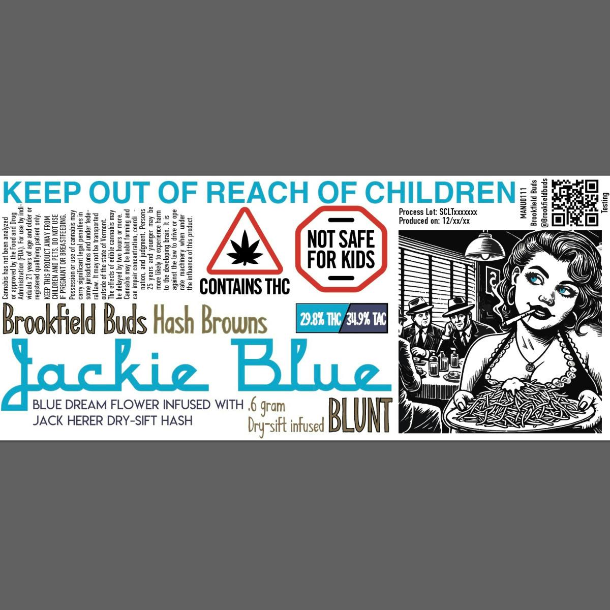 Image of Jackie Blue | .6g Hash Infused Blunt