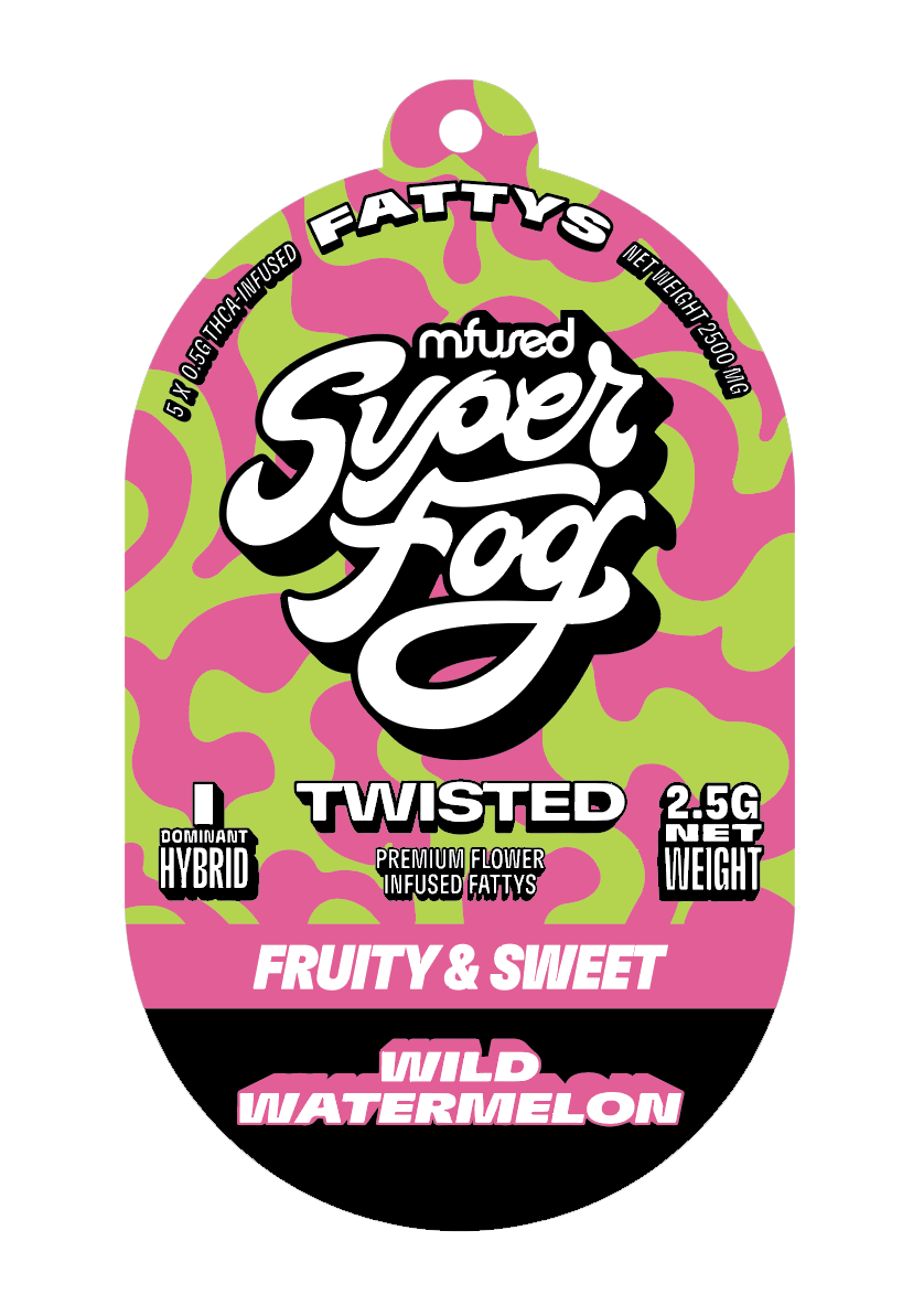 Mfused SuperFog Twisted 1g Infused Pre-Roll 2pk - Wild Watermelon