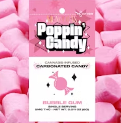 Product 5mg Bubblegum Poppin' Candy 1pk