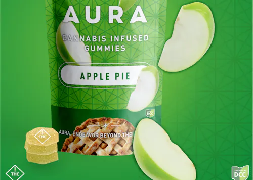 Apple Pie +CBD Gummies (1-Day) 5CBD:1THCAura | Apple Pie +CBD Gummies | 110mg-active