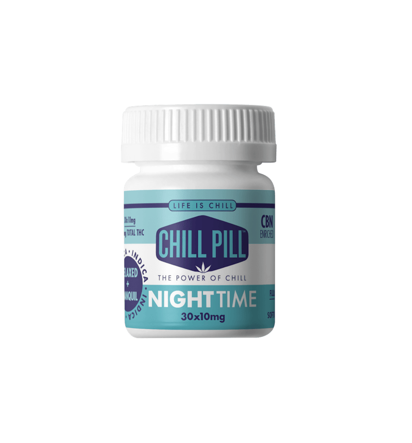 Chill Pills Night Caps 300mg (10mg x 30 caps)