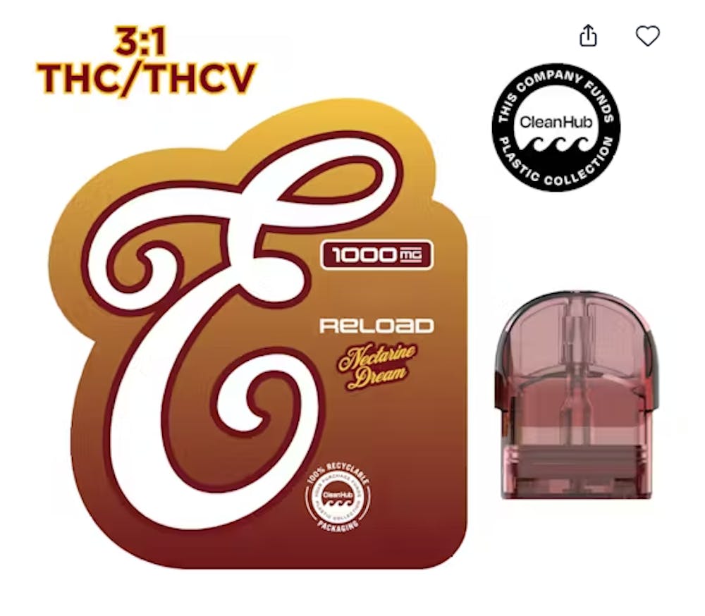 Product Eureka Fusion | Nectarine Dream 3:1 THC/THCV | Reload Pod