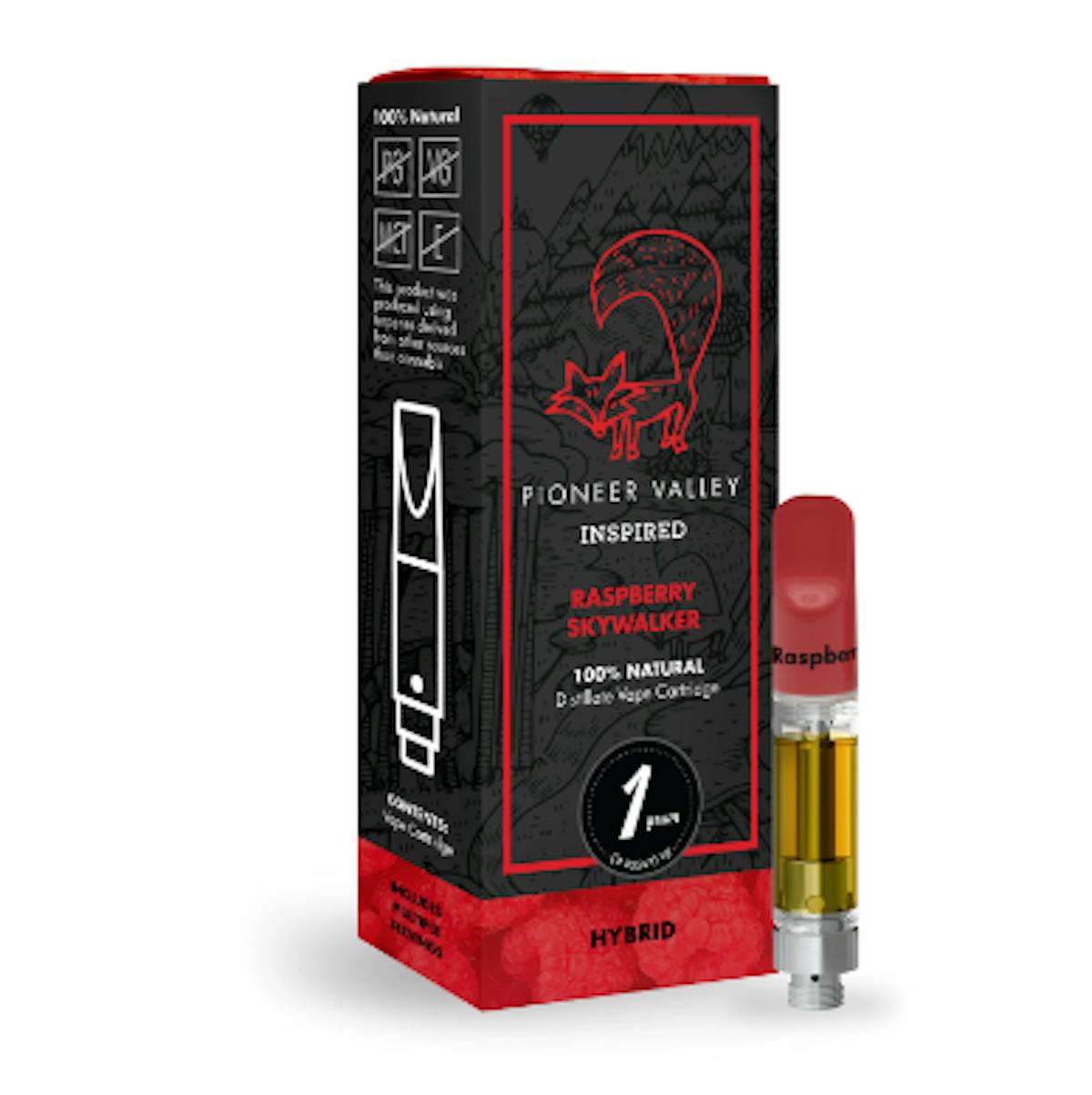 Photo of Pioneer Valley Raspberry Skywalker OG 1g Cartridge
