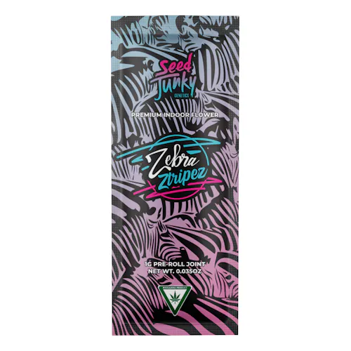 Seed Junky | 1g Pre-Roll | Zebra Ztripes-active