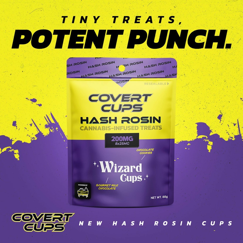 Covert Cups - Wizard Rosin Infused Mini Cups 200mg Chocolate