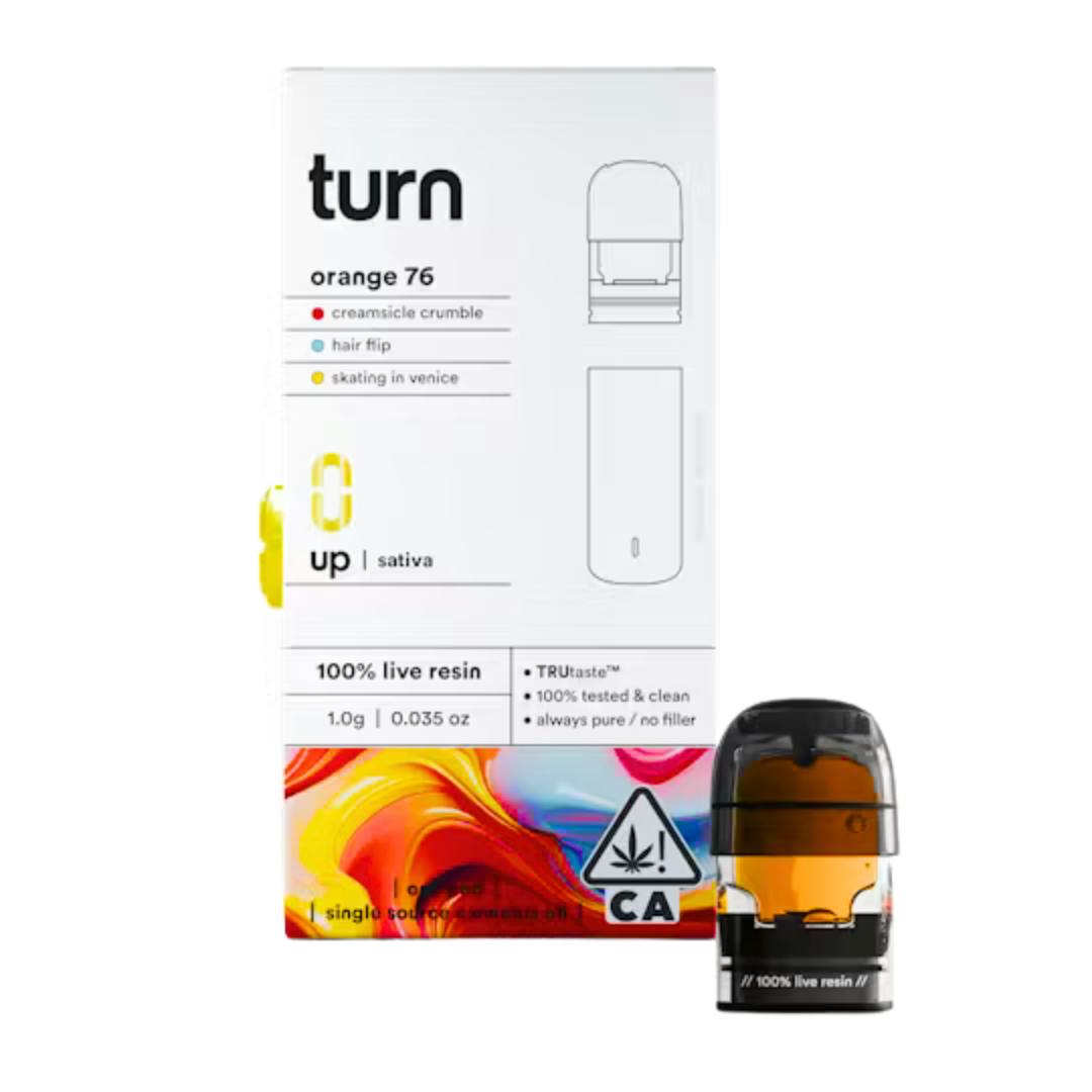 ORANGE 76 LIVE RESIN TURN UP POD