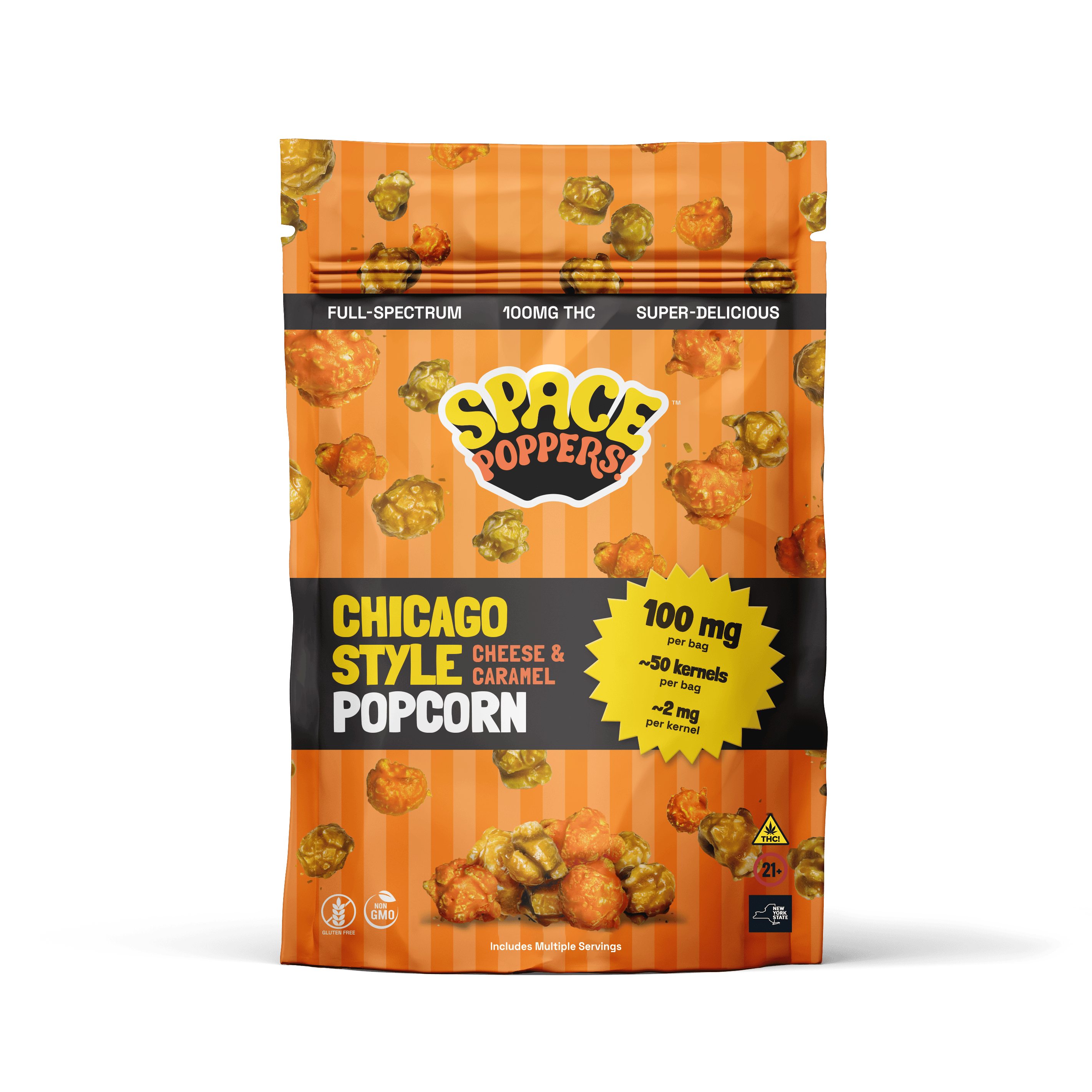 Space Poppers - Chicago Style Popcorn - 100mg by Space Poppers!
