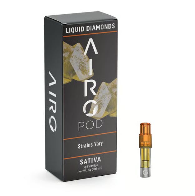 Product DF Airo Liquid Diamonds Cartridge - Lemon Z X Red Velvet 1g (Sativa)
