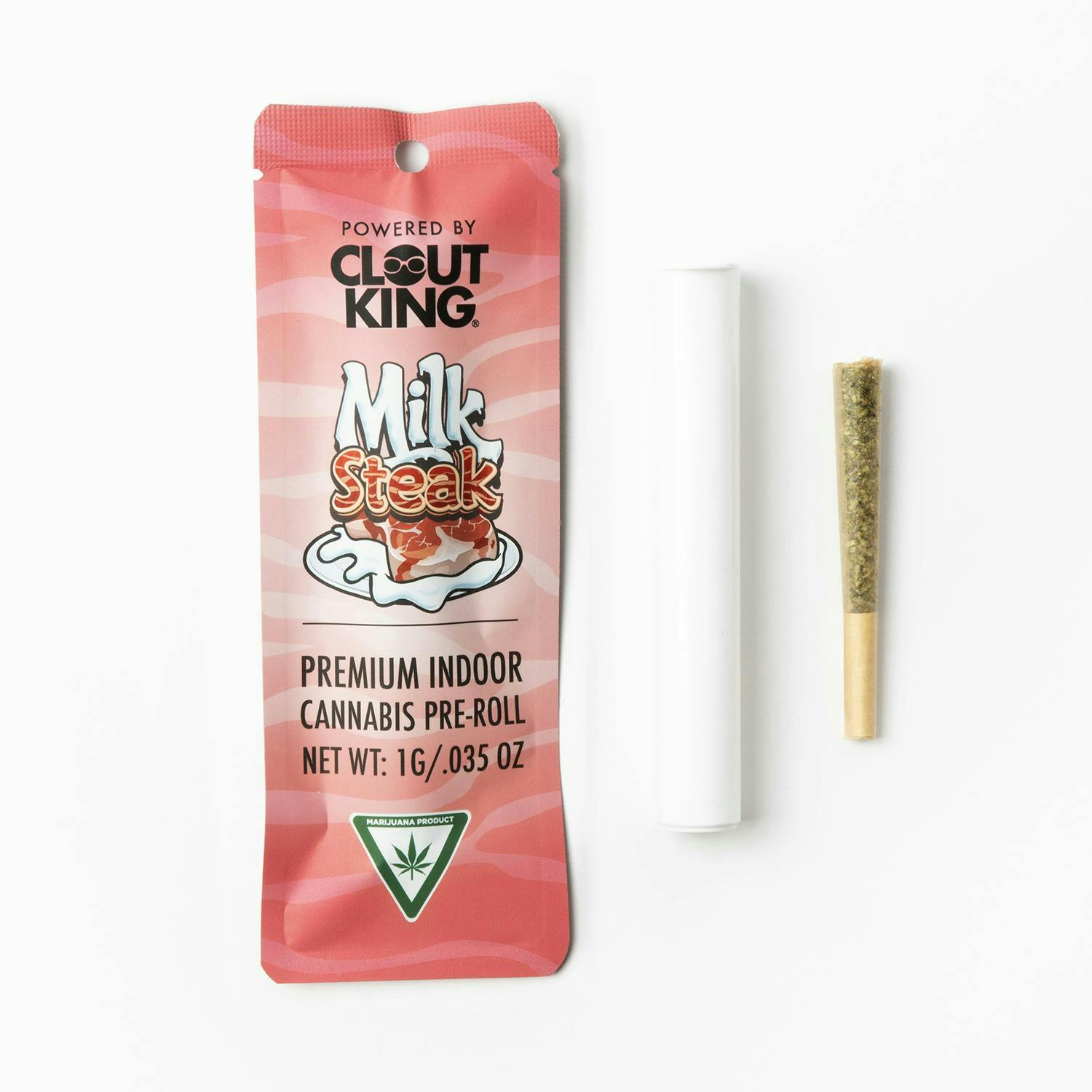 Product: CLOUT KING | MILK STEAK | PRE-ROLL HYBRID
