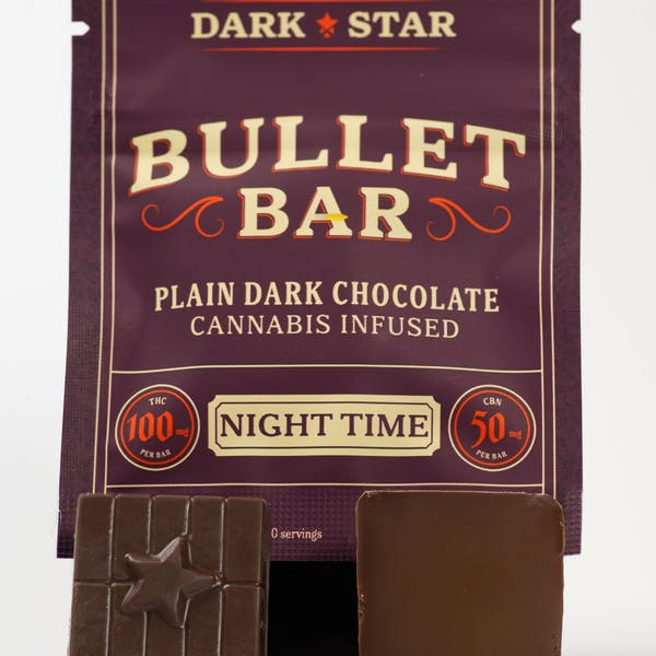 Dark Star Bullet Bar Night Time Dark Chocolate 2:1 (THC:CBN) 100mg