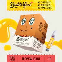 BUDDERFACE | Tropical Float | 1G | Artisanal Live Resin 510 Disposable Cart - product image at King of Budz