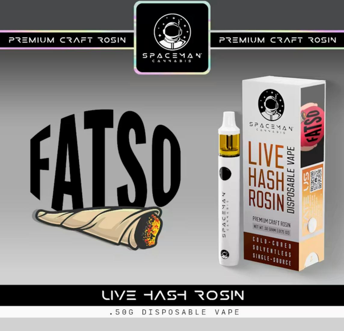 Spaceman - 0.5g Live Hash Rosin Disposable  - Fatso
