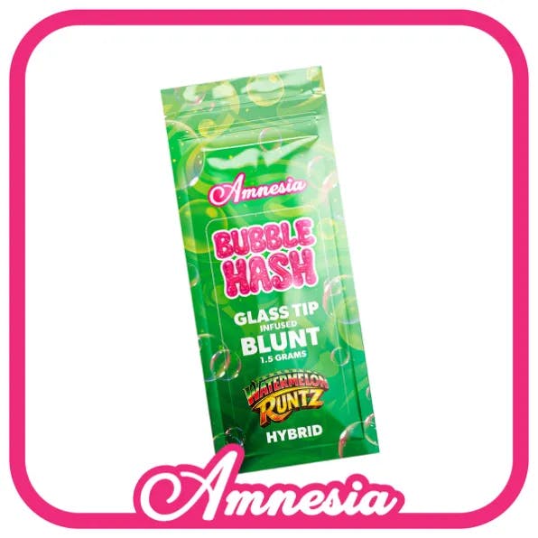 Amnesia - 1.5g Infused Bubble Hash Blunt - Watermelon Runtz