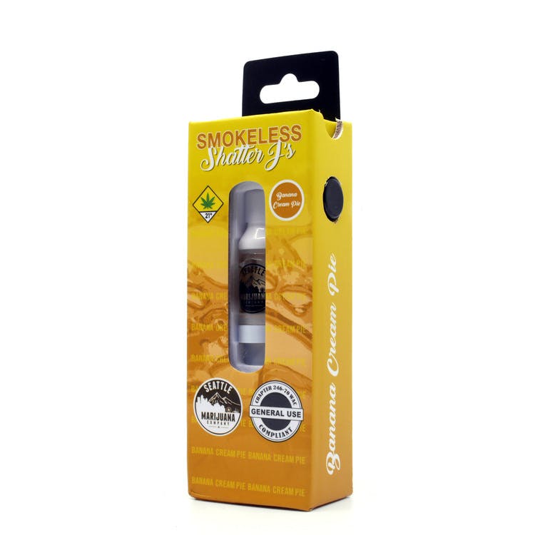 Buy Seattle Marijuana Company SMC Smokeless Shatter J Vape Cart 1g - Banana  Cream Pie Online - Locals Canna House Dispensary