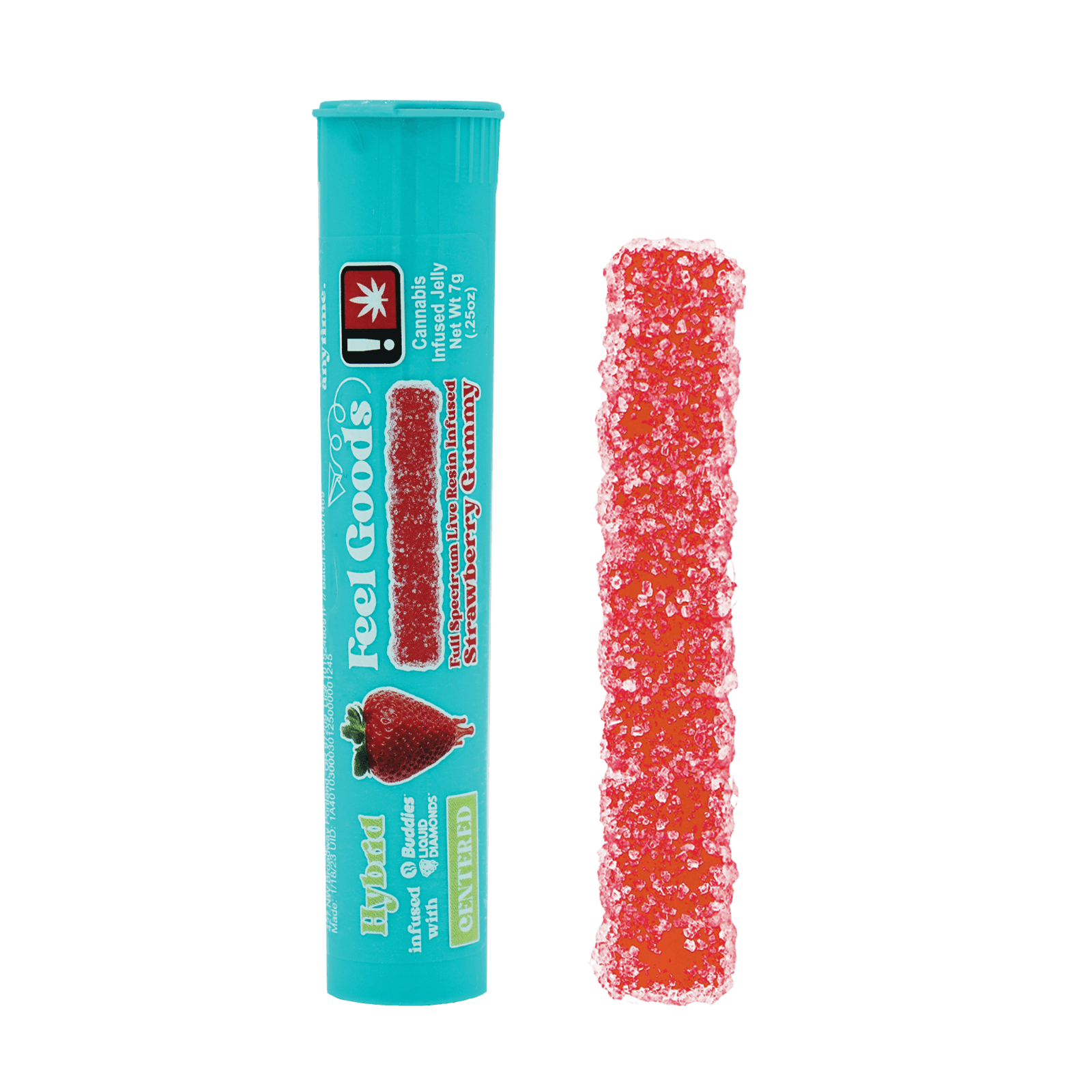 Photo of Strawberry 100mg Gummy Straw (HYBRID) (Feel Goods)