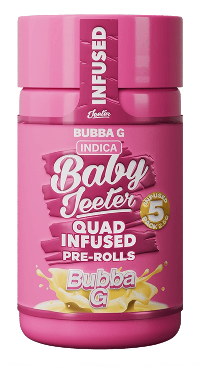 Jeeter BABY JEETER QUAD | BUBBA G INDICA — PRE_ROLLS