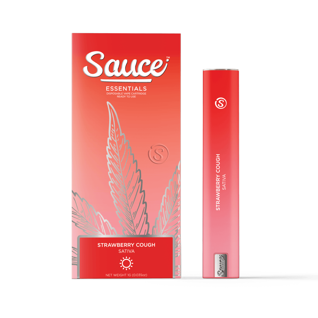 Sauce Essentials Strawberry Cough (S) Live Resin Disposable Vape 1g | The  Dispensary (Plumb)