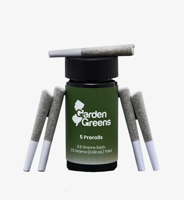 Garden Greens Pre-Roll Pack GMO Cookies 5pk/2.5g (indica hybrid, packs)