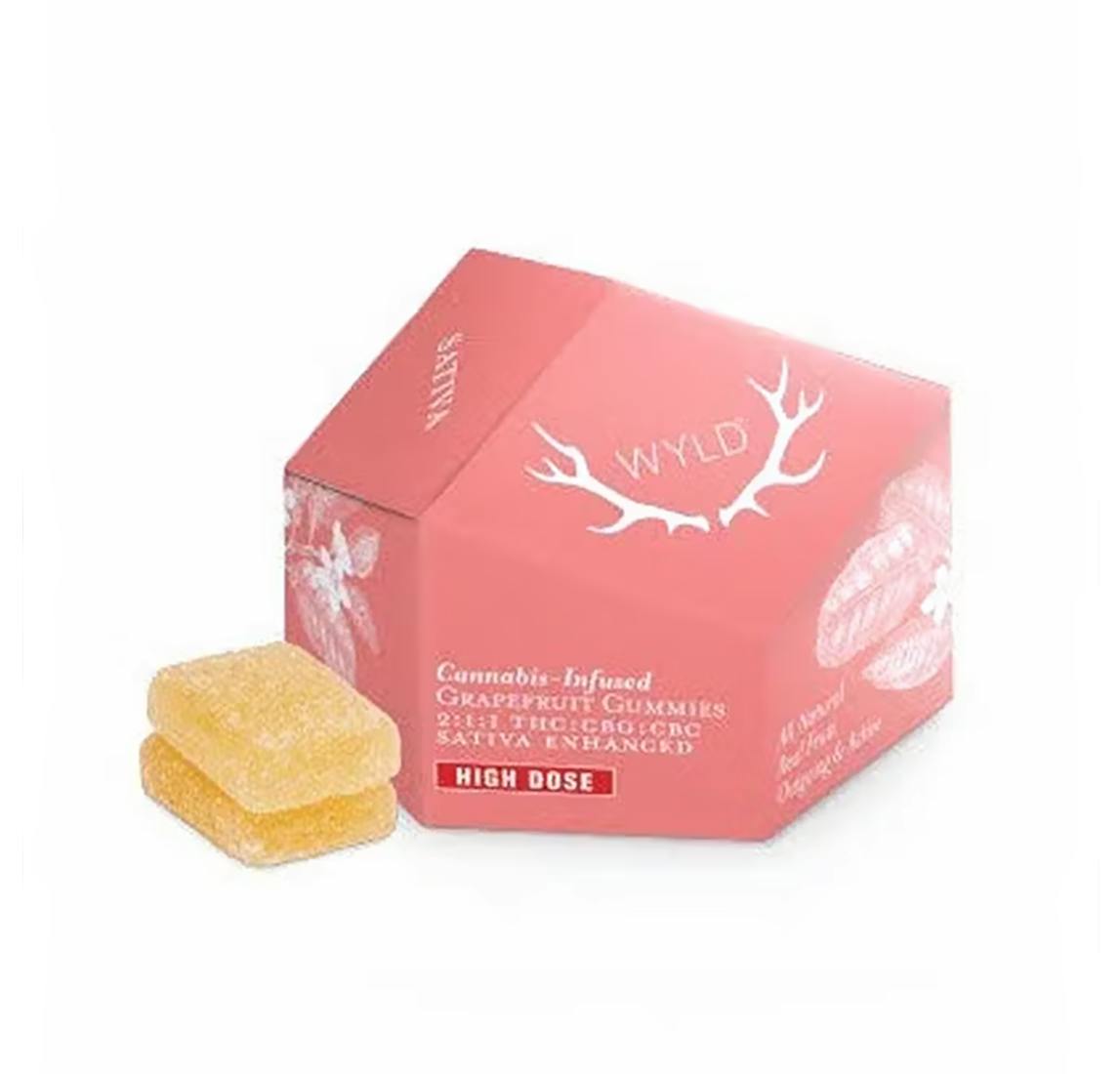 Wyld | Grapefruit 2:1:1 THC:CBG:CBC Sativa Gummies | 200mg:100mg:100mg ...