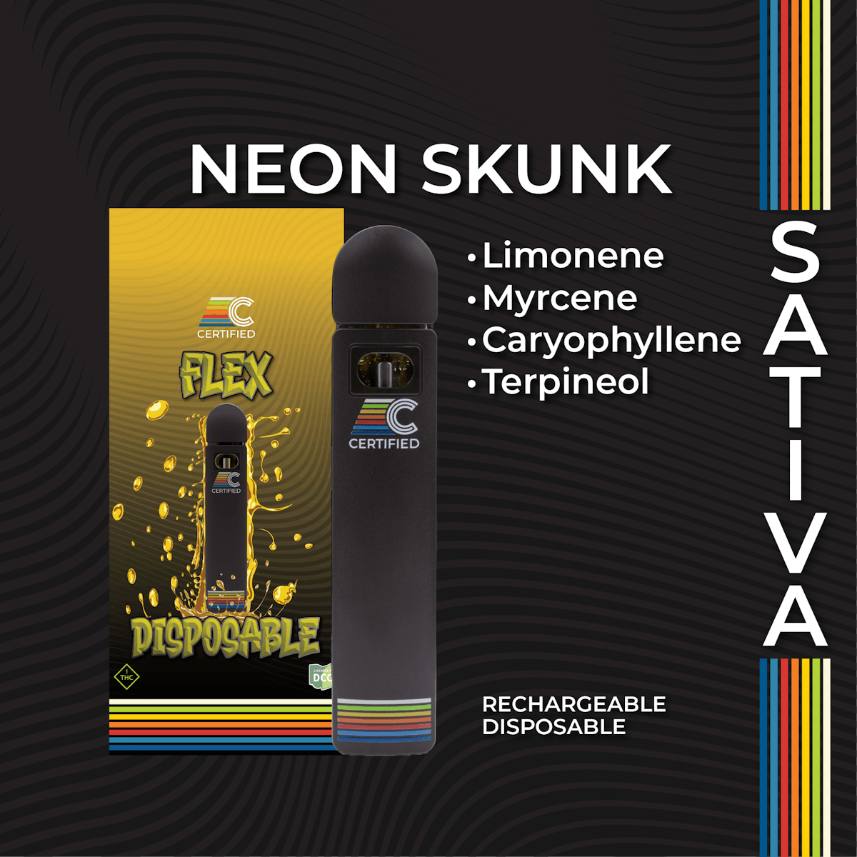 Photo of Neon Skunk – FLEX | 1g Distillate Disposable