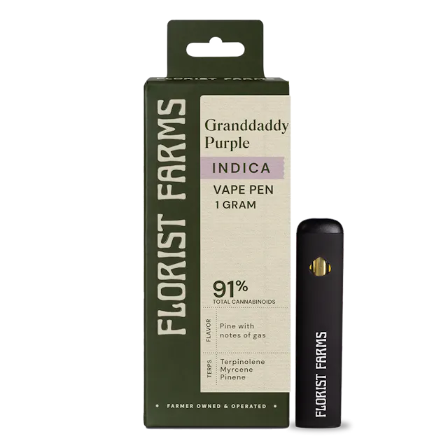 Florist Farms Florist Farms | Granddaddy Purp - 1g Rechargeable Vape