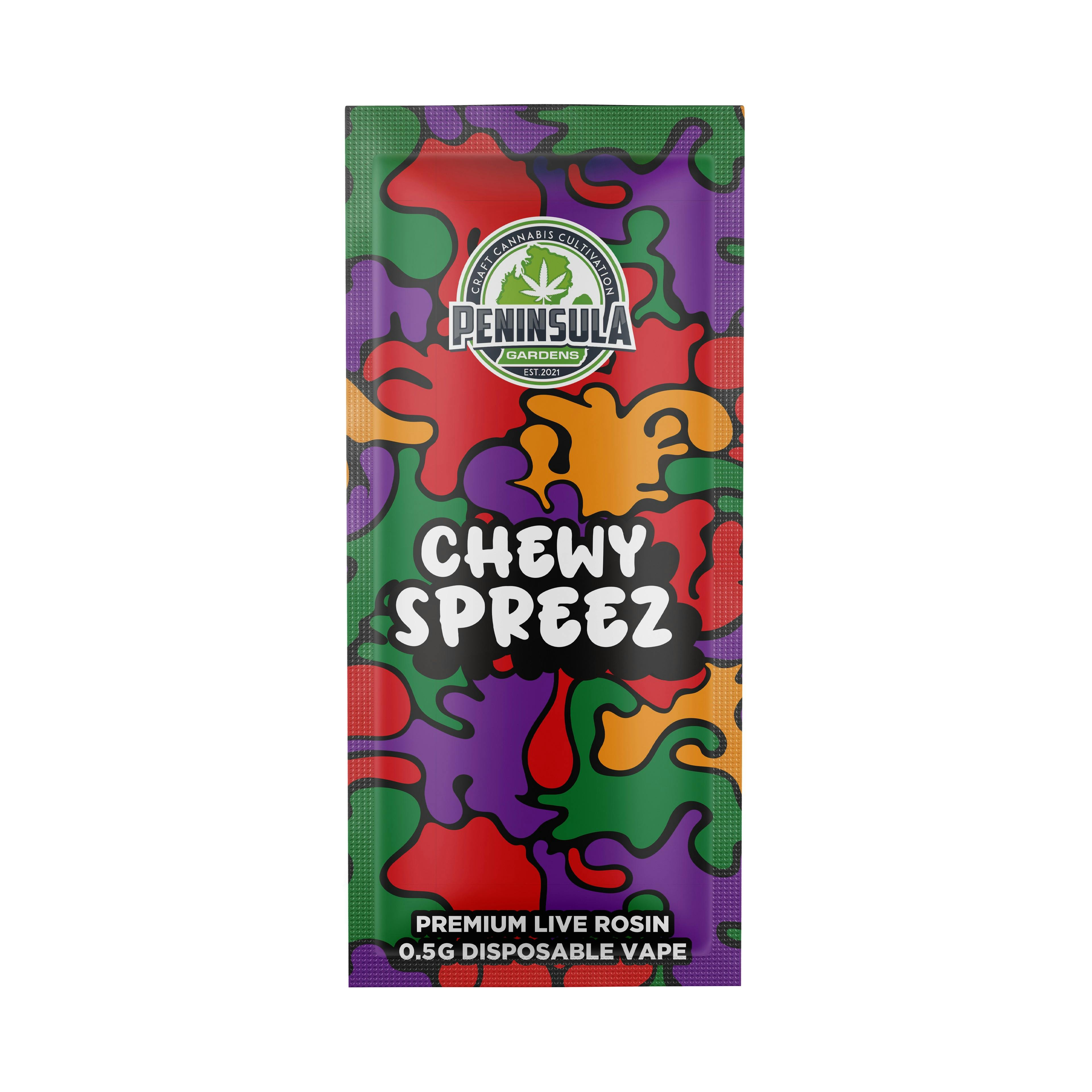 Peninsula - .5g Live Rosin Disposable - Chewy Spreez