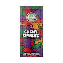 Peninsula - .5g Live Rosin Disposable - Chewy Spreez