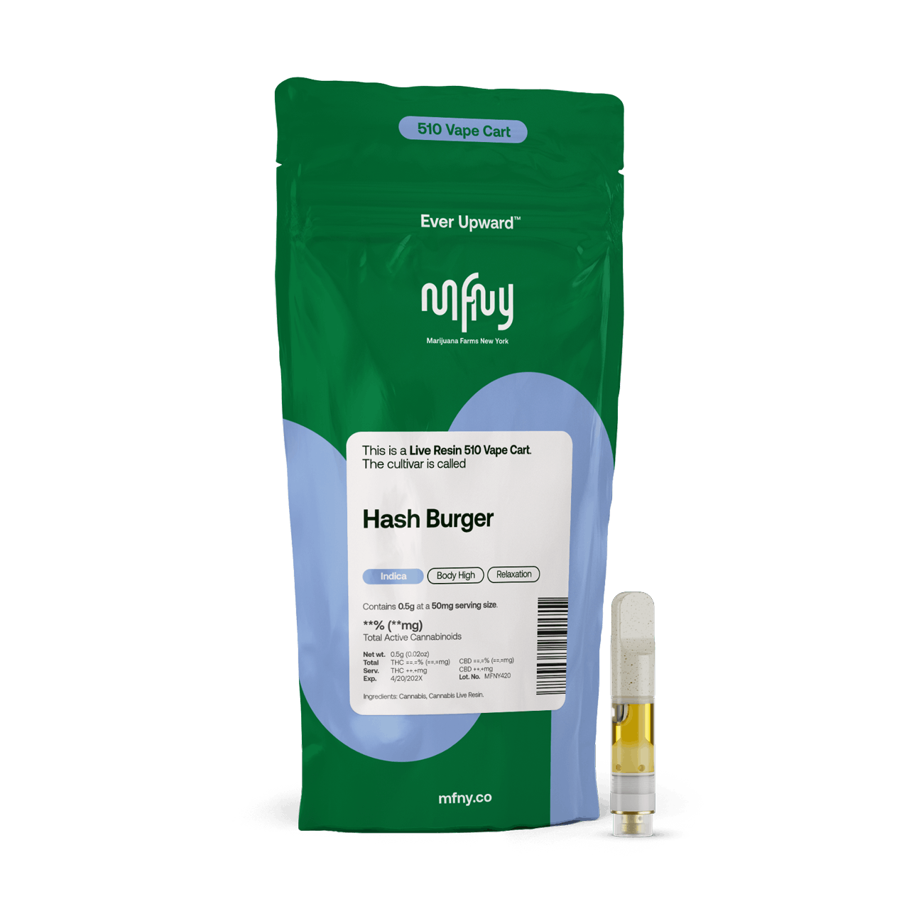 MFNY | Hash Burger | Live Resin 510 Cart | 0.5g