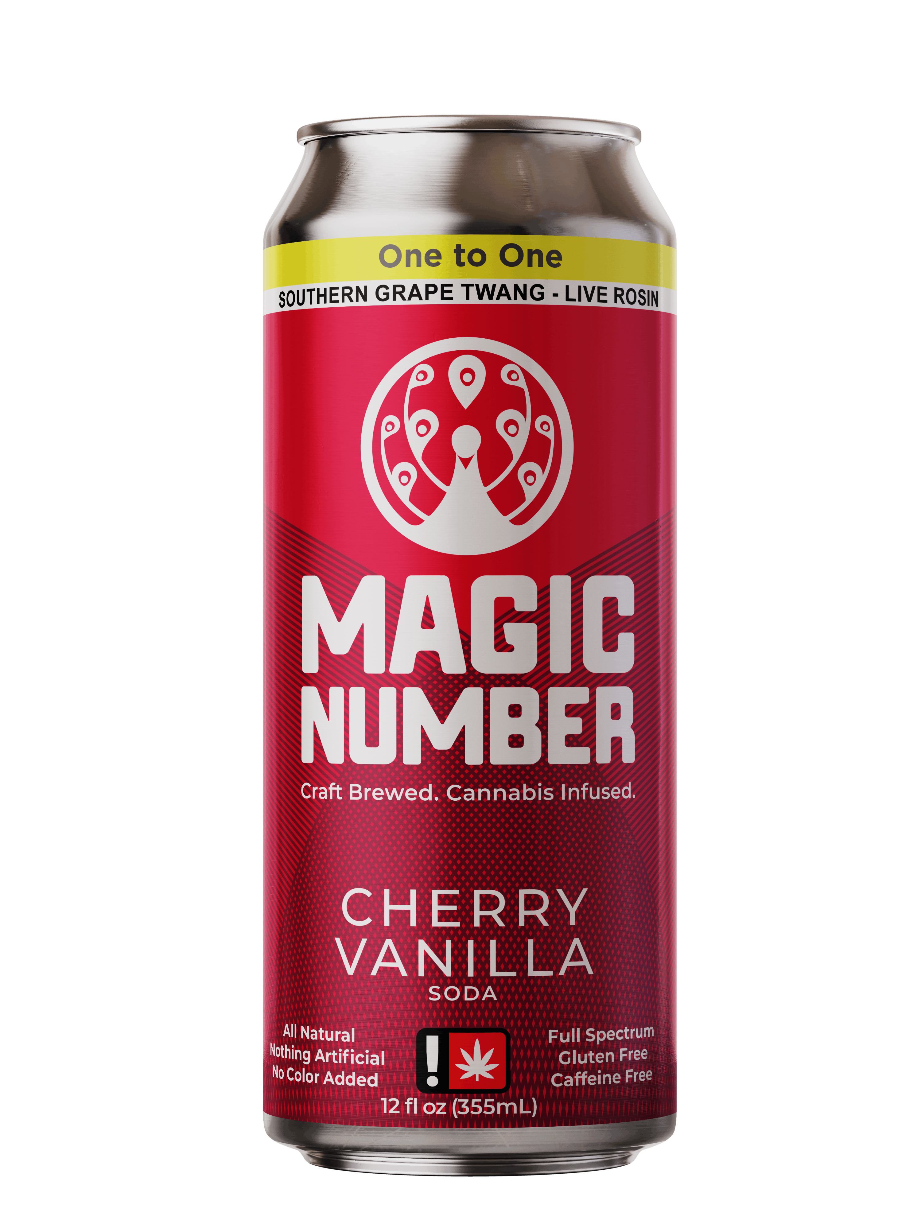 1:1 Cherry Vanilla Live Resin Soda | 25mg | Mongoose Cannabis Co.