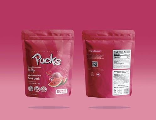 Pucks 10mg 10pk - Watermelon Sorbet Taffy